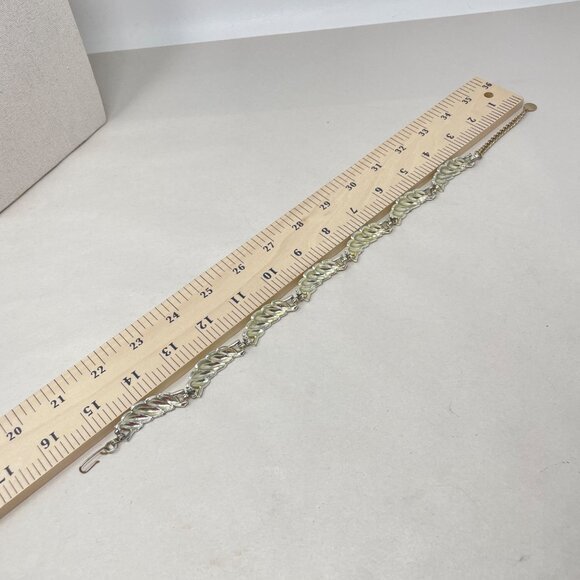 Vintage Choker‎ Necklace Silver-Tone Chunky Retro Simple Geometric - Picture 8 of 8